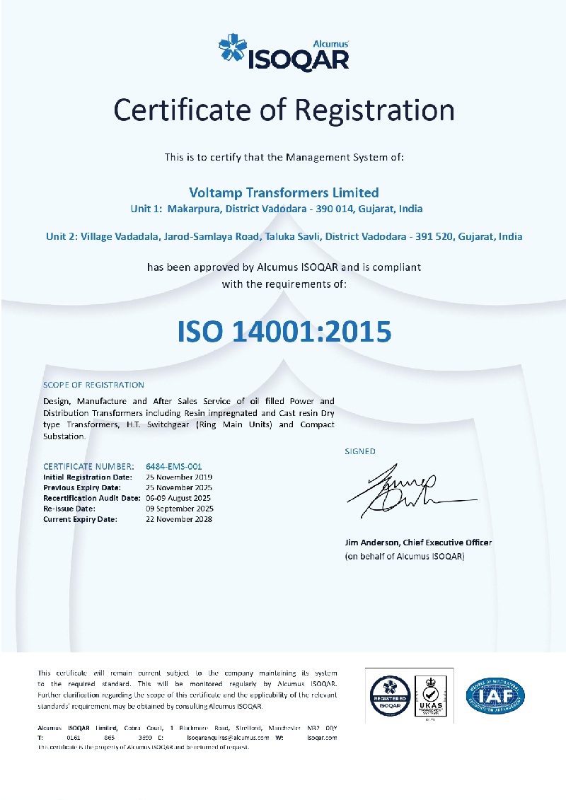 Certificate 14001