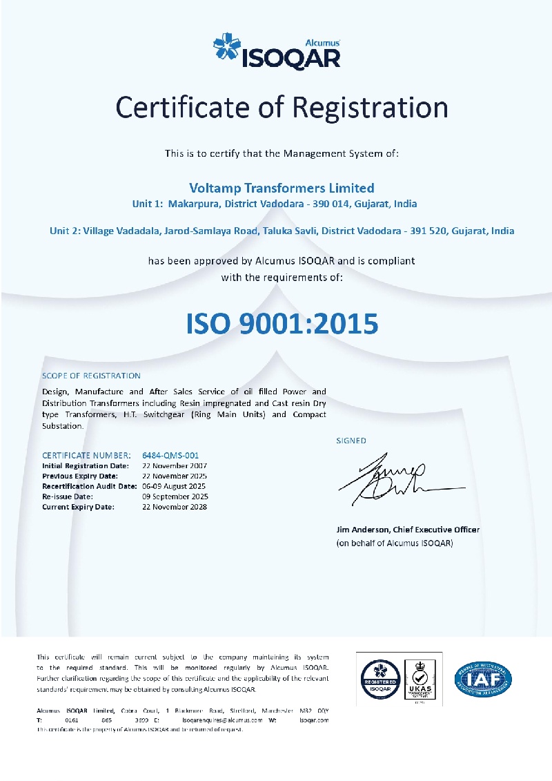 Certificate 9001